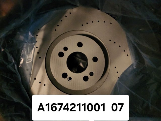 A167421100107 Mercedes Гальмо дискове переднє
