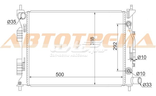 Радіатор HY00161 SAT