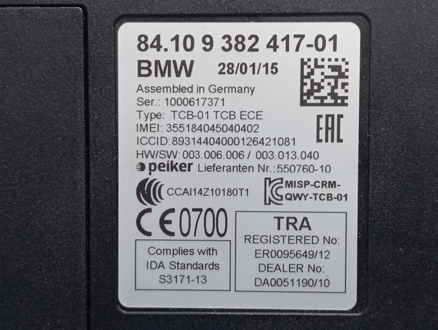  84109382417 BMW