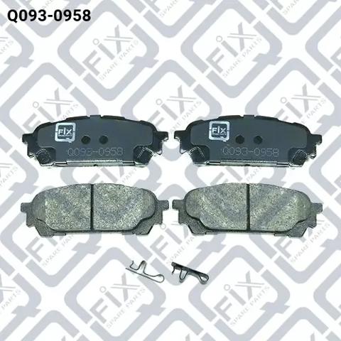 Задні гальмівні колодки Q0930958 Q-fix