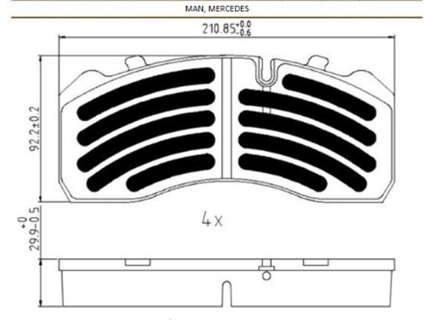 Гальмівні колодки Eren D301 ціна, від 63.92 USD