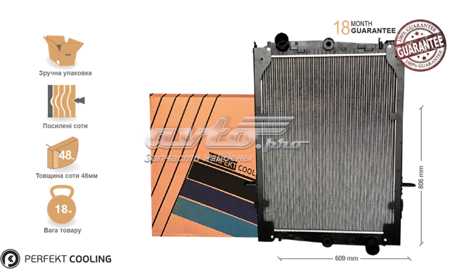 Радіатор охолодження Perfekt Cooling 221DF851500