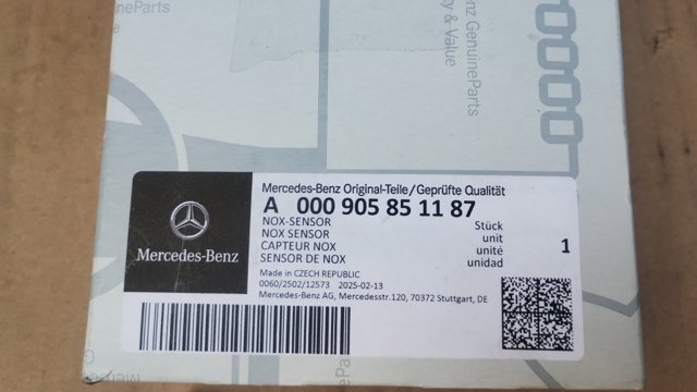 Датчик оксидів азоту NOX, задній Mercedes A000905851187 ціна, від 191.24 USD