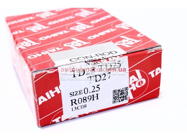 Вкладиші колінвала, шатунні, комплект, 2-й ремонт (+0,50) R089H025 Taiho