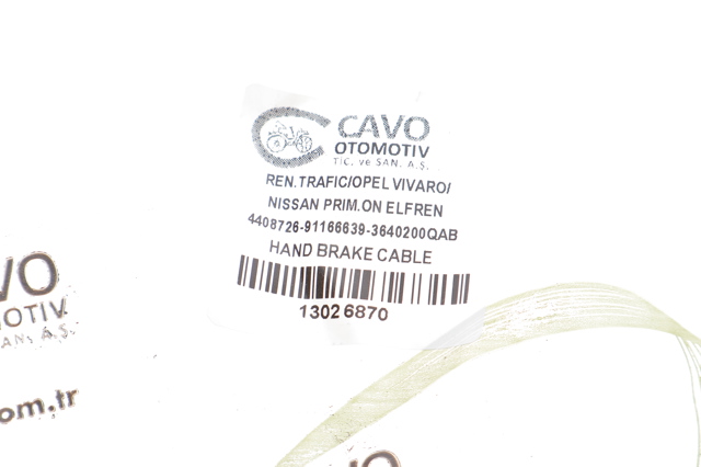 Трос стоянкового гальма передній Cavo 1302687 ціна, від 5.70 USD