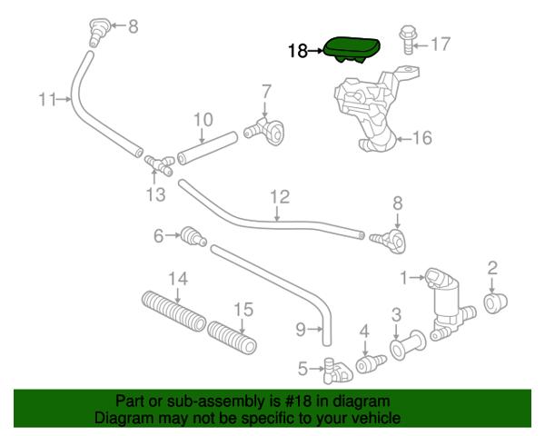 8535460070C1 Toyota Накладка форсунки омивача фари передньої