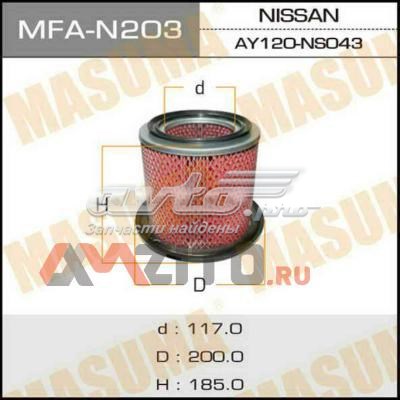 MFAN203 Masuma Повітряний фільтр двигуна