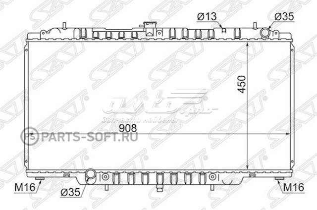 Радіатор основний SAT NS000Y61D ціна, від 130.15 USD