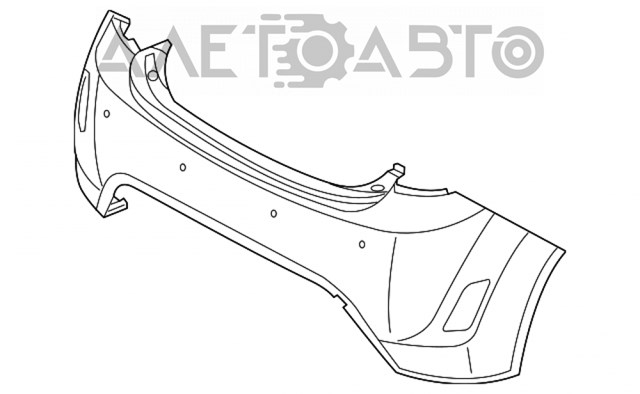 866112V010 Hyundai/Kia Буфер (бампер) задній
