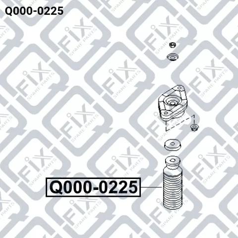 Q0000225 Q-fix Буфер амортизатора заднього