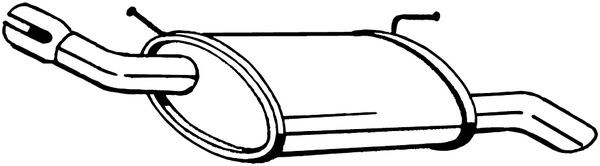 Глушник, середня і задня частина 145331 Bosal