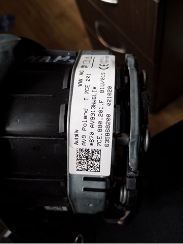 7CE880201F VAG Подушка безпеки, водійська, AIRBAG