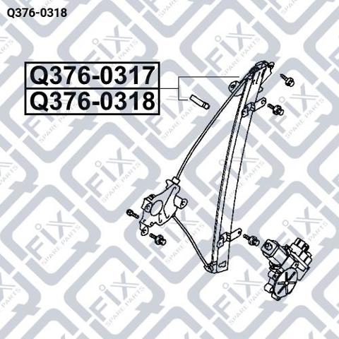 Склопідйомник (механізм переміщення скла) Q-fix Q3760318 ціна, від 30.43 USD