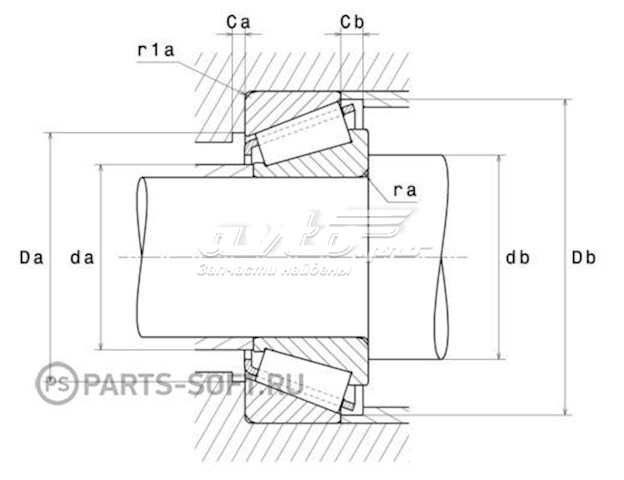 HR32006XJ NSK Підшипник ступиці задньої