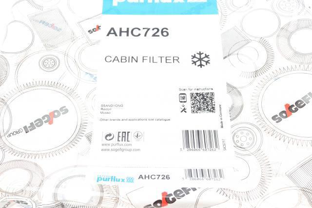 Купити AHC726 Purflux Фільтр салону вугільний