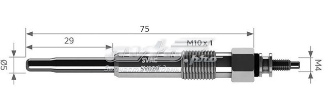 Свічка накалу SV020 Svac