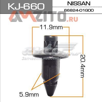 Пістон (кліп) кріплення бампера, переднього KJ660 Masuma