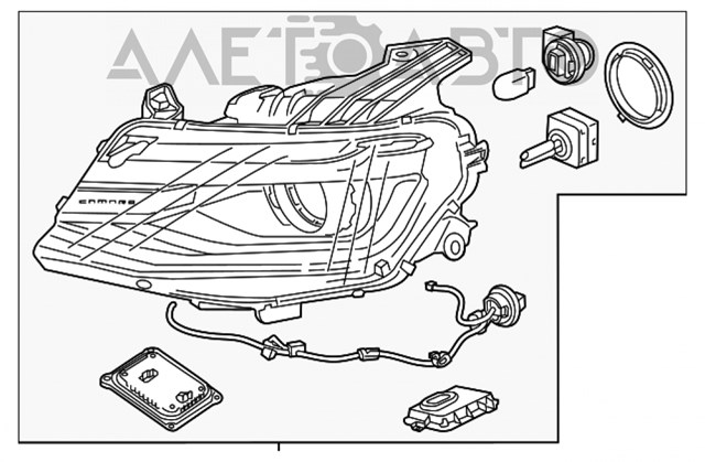 Фара передня права General Motors 84364824