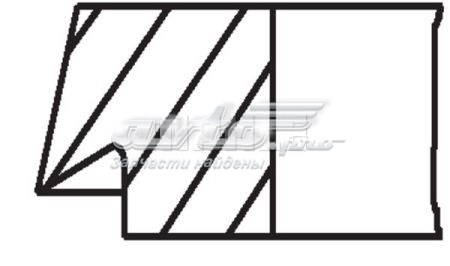 Кільця поршневі на 1 циліндр, STD. 028RS001260N0 Mahle Original