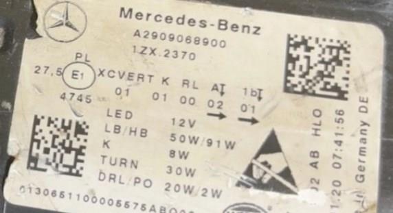  Mercedes A2909068900