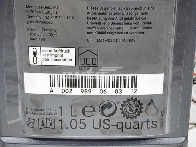 Купити A002989060312 Mercedes Масло кп