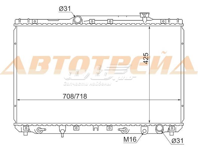 Радіатор основний SAT TY0003SXV10 ціна, від 83.29 USD