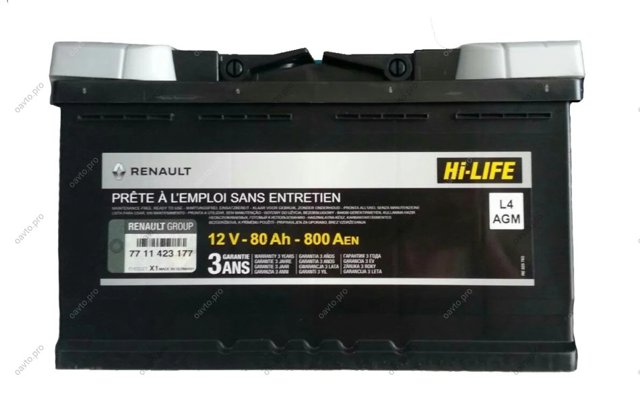 Купити Акумулятор Renault (RVI) 80 А/г (7711423177)