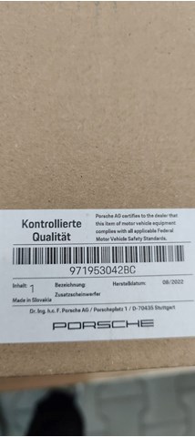  Porsche 971953042BC