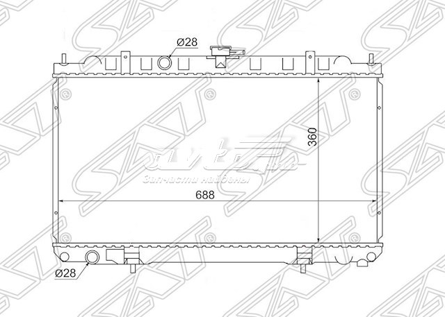 Радіатор основний SAT NS000116 ціна, від 161.27 USD