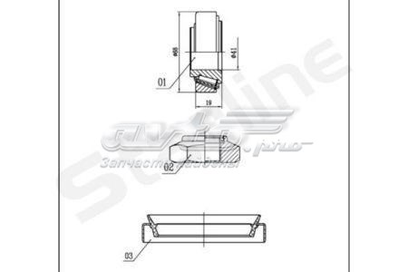 Підшипник маточини задньої Starline LO00919 ціна, від 21.31 USD