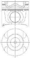 Поршень в комплекті на 1 циліндр, STD 8742200010 Nural