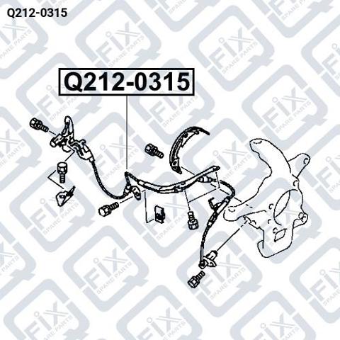 Купити Q2120315 Q-fix Датчик АБС (ABS) передній, лівий