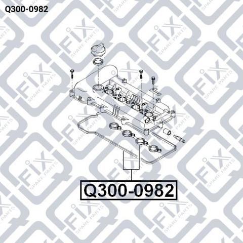 Прокладка клапанної кришки двигуна, комплект Q-fix Q3000982 ціна, від 11.40 USD