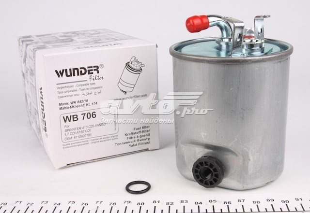 Фільтр тонкого очищення палива Wunder WB706 ціна, від 10.35 USD