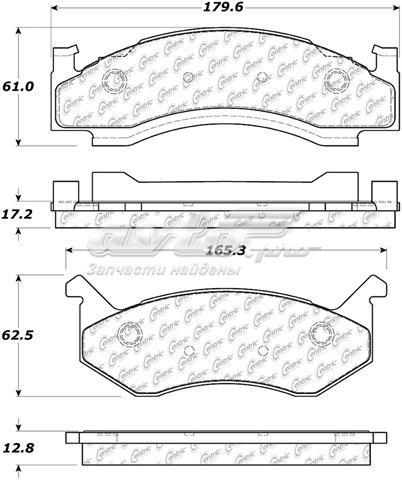Гальмівні колодки Centric Parts 10201230 ціна, від 21.26 USD