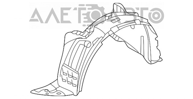 Підкрилок переднього крила, лівий FPS FP3315387 ціна, від 81.49 USD