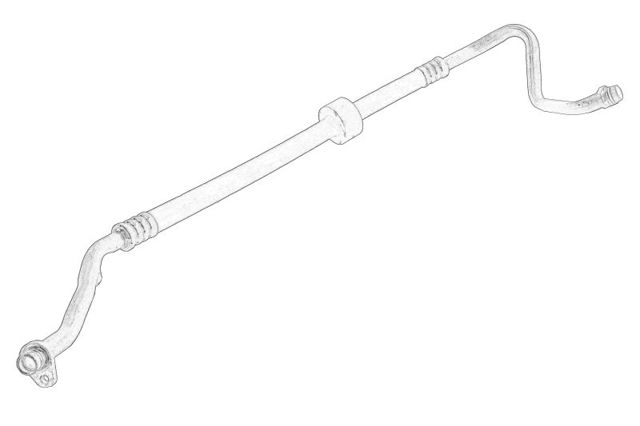 924809912R Renault (RVI) Шланг кондиціонера, від осушувача до компресора