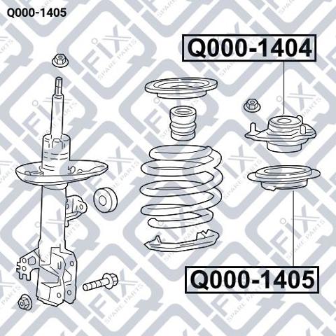 Q0001405 Q-fix Підшипник опори амортизатора