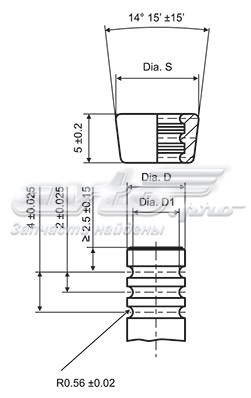 Сухарі клапана Kolbenschmidt MK6H