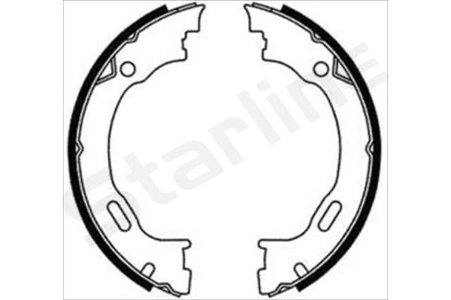 BC08720 Starline Гальмівні колодки ручника