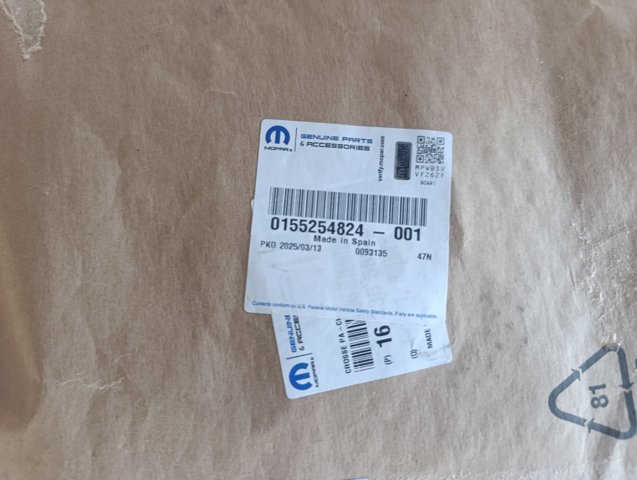 9816769380 Peugeot/Citroen Бампер задній, права частина