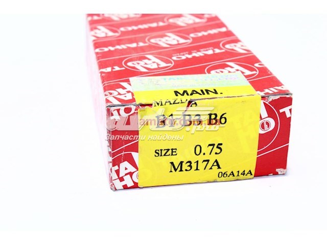 Вкладиші коленвала, корінні, комплект, 3-й ремонт (+0,75) Taiho M317A075