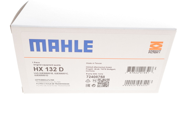 Купити HX132D Mahle Original Масло і фільтр в коробку автомат 