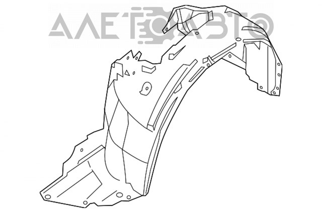 Підкрилок переднього крила, лівий Nissan/Infiniti 638413SH0A ціна, від 12.86 USD