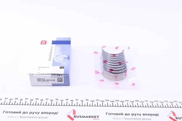 Купити 180038001500 NE/NPR Вкладиші колінвала, корінні, комплект, стандарт (STD)