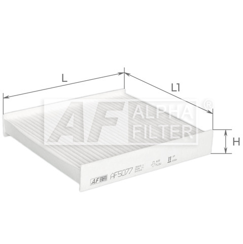Повітряний фільтр салону Alpha Filter AF5077