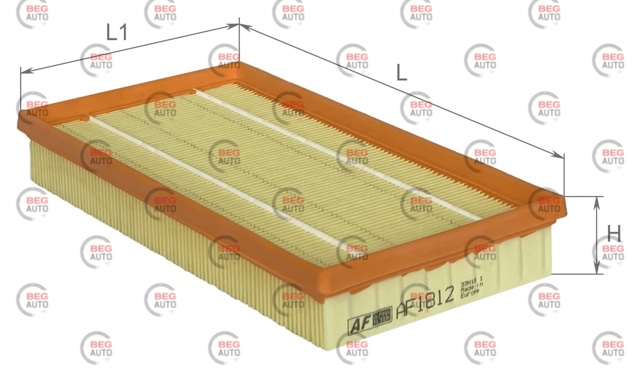 Елемент повітряного фільтра Alpha Filter AF1812 ціна, від 4.06 USD