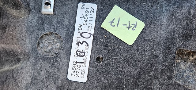  74592T7WA01 Honda