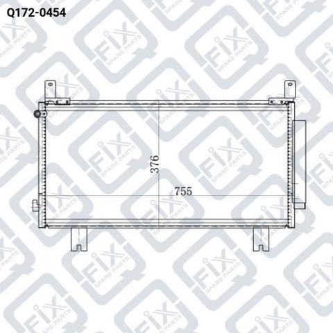 Конденсатор кондиціонера Q-fix Q1720454 ціна, від 88.52 USD