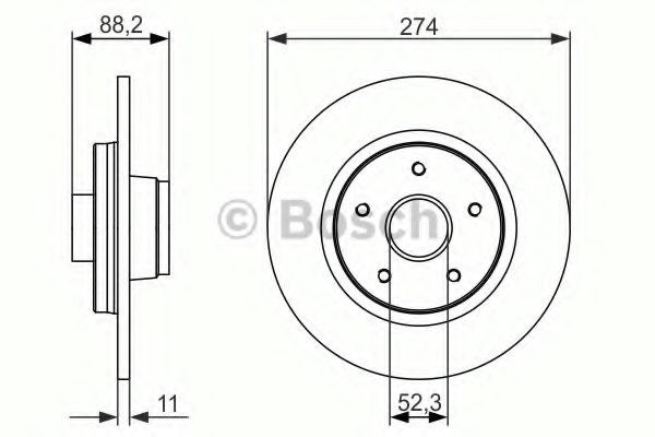 986479695 Bosch Дискові гальма